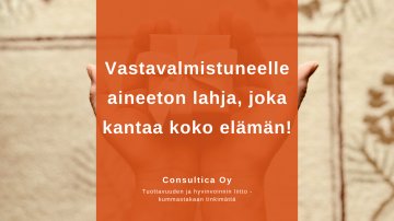 Anna vastavalmistuneelle aineeton lahja, joka kantaa koko elämän!