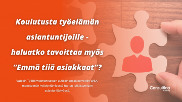 Vatesin Työhönvalmennuksen uutiskirje: WSA on konkreettinen menetelmä tuetun työllistymisen asiantuntijoille