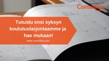 Tutustu ensi syksyn koulutustarjontaan