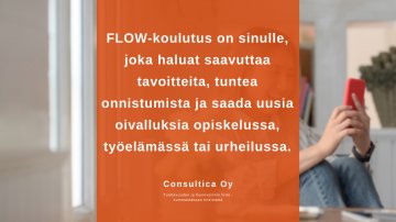 FLOW'ta opiskeluun, työelämään ja urheiluun - seuraava koulutus alkaa 9.3.2021
